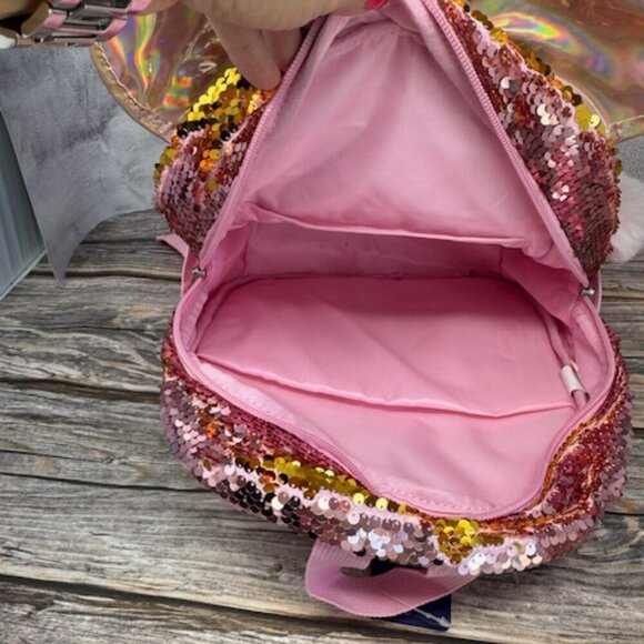 Sparkling Sequin Minnie Mouse Backpack Set NWT​ - Picture 7 of 11